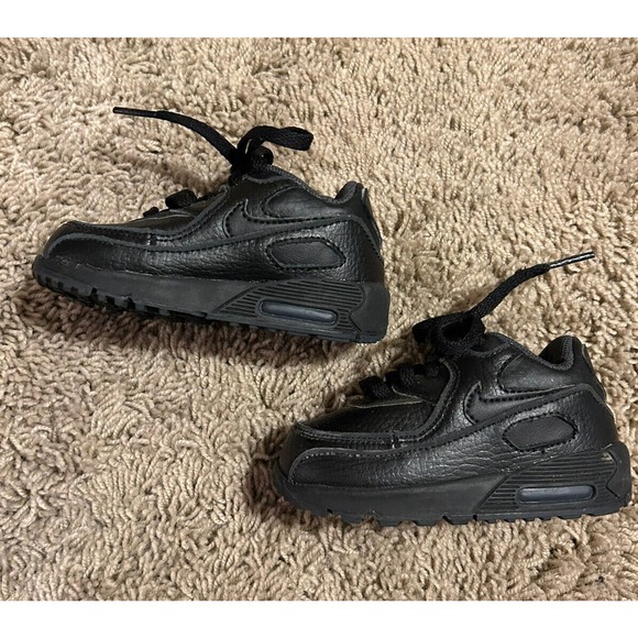 NIKE Little Max 90 sneaker Shoes 307795 BLACK Size US 5C Toddler HARDLY WORN Y22 - Picture 2 of 5